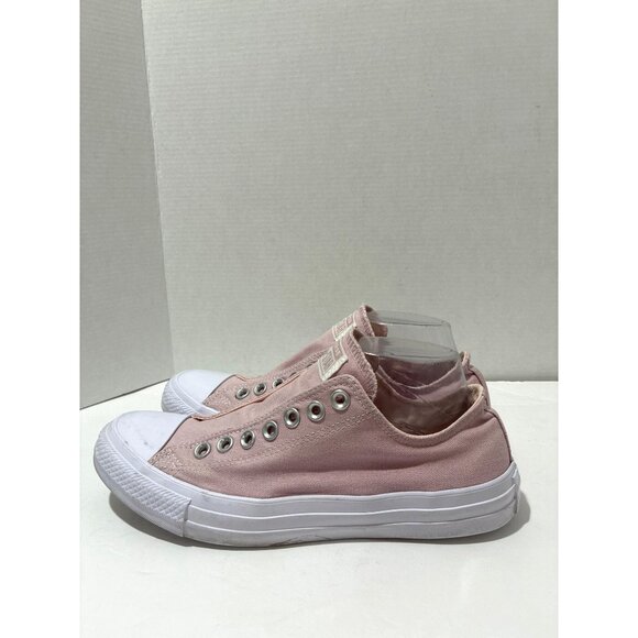 Converse Chuck Taylor All Star Womens low-top slip-on sneakers pink canvas - Picture 1 of 6
